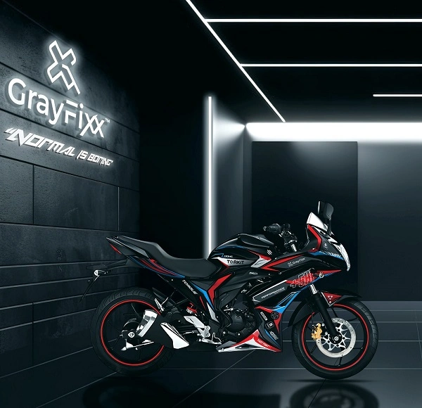 5HP Edition Full Body Sticker for Gixxer SF 150 Bs4 | Made in Premium Gloss Vinyl with FPF (Fade Protection Film), Waterproof, Precut Sticker, Pack of 1